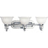 Progress Madison P3163 09 3 100 Watt MED BATH BRKT in Brushed Nickel Finish Model: P3163-09