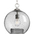 Progress Malbec P500063 009 1 100 Watt MED PENDANT in Brushed Nickel Finish Model: P500063-009