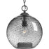 Progress Malbec P500063 009 1 100 Watt MED PENDANT in Brushed Nickel Finish Model: P500063-009