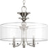Progress Marche P350029 104 3 60 Watt CAND SEMI FLUSH CONV in Polished Nickel Finish Model: P350029-104