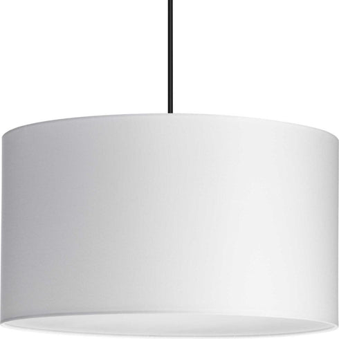 Progress Markor P500387 193 3 Light DRUM PENDANT in Black Parchment Finish Model: P500387-193