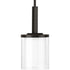 Progress Mast P500192 009 1 100 Watt MED MINI PENDANT in Brushed Nickel Finish Model: P500192-009