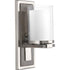 Progress Mast P710015 009 1 100 Watt MED WALL SCONCE in Brushed Nickel Finish Model: P710015-009