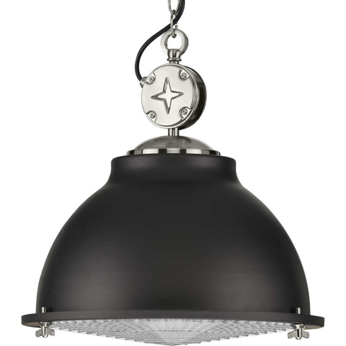 Progress Medal P500212 009 1 100 Watt MED PENDANT in Brushed Nickel Finish Model: P500212-009