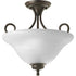 Progress Melon P3460 09 MED SEMI FLSH CTC in Brushed Nickel Finish Model: P3460-09