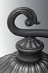 Progress Meridian 3 Light P5520 31 3 60 Watt CAND CH HNG LANT in Textured Black Finish Model: P5520-31