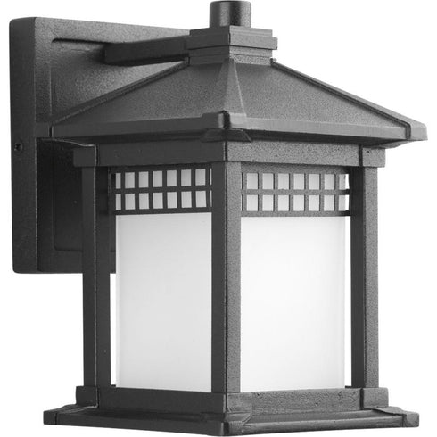 Progress Merit P6000 31 1 100 Watt MED WALL LANTERN in Textured Black Finish Model: P6000-31