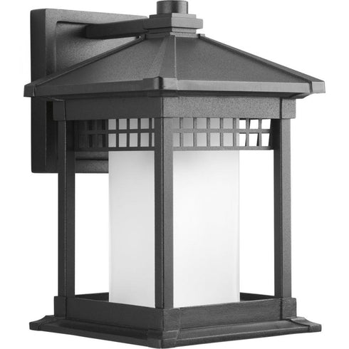 Progress Merit P6001 31 1 100 Watt MED WALL LANTERN in Textured Black Finish Model: P6001-31