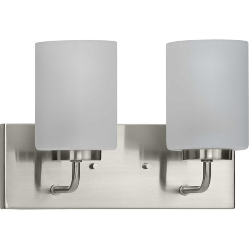 Progress Merry P300328 009 2 100 Watt MED BATH BRACKET in Brushed Nickel Finish Model: P300328-009