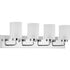 Progress Merry P300330 009 4 100 Watt MED BATH BRACKET in Brushed Nickel Finish Model: P300330-009