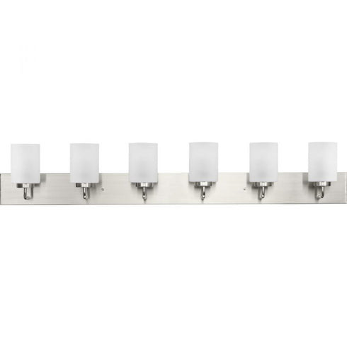 Progress Merry P300421 009 6 Light BATH in Brushed Nickel Finish Model: P300421-009