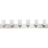 Progress Merry P300421 009 6 Light BATH in Brushed Nickel Finish Model: P300421-009