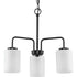 Progress Merry P400274 009 3 100 Watt MED CHANDELIER in Brushed Nickel Finish Model: P400274-009