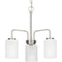 Progress Merry P400274 009 3 100 Watt MED CHANDELIER in Brushed Nickel Finish Model: P400274-009