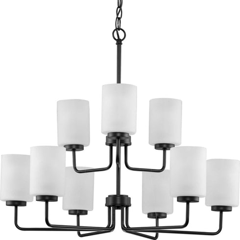 Progress Merry P400276 009 9 100 Watt MED CHANDELIER in Brushed Nickel Finish Model: P400276-009