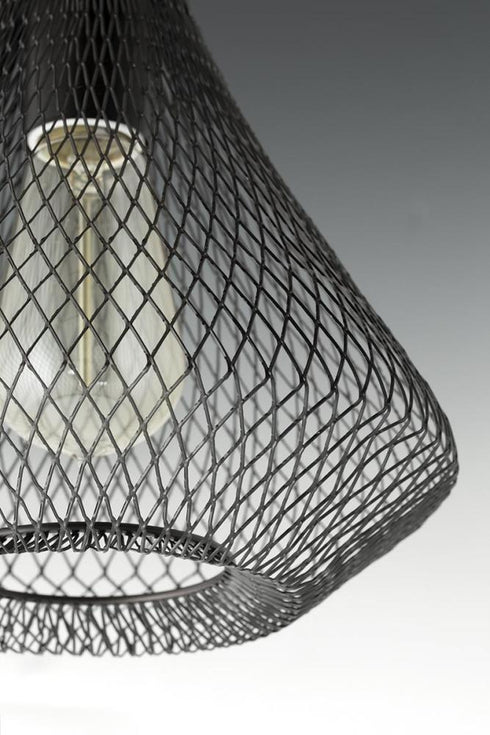 Progress Mesh P5338 20 1 100 Watt MED MINI PENDANT in Antique Bronze Finish Model: P5338-20