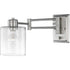 Progress Milner P710086 009 1 60 Watt MED WALL BRACKET in Brushed Nickel Finish Model: P710086-009