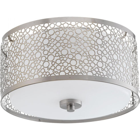 Progress Mingle LED P2318 0930K9 1 17 Watt LED FLUSH MOUNT in Brushed Nickel Finish Model: P2318-0930K9