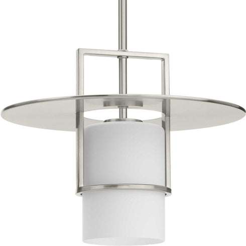 Progress Mystic Collection One Light in Brushed Nickel Contemporary Pendant Model: P500446-009