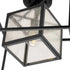 Progress Navarre P350256 31M 1 Light SEMI FLUSH in Matte Black Finish Model: P350256-31M