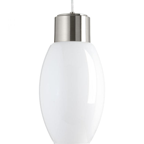 Progress Neat Led 1 Light P500066 009 30 1 9 Watt 3000K PENDANT in Brushed Nickel Finish Model: P500066-009-30
