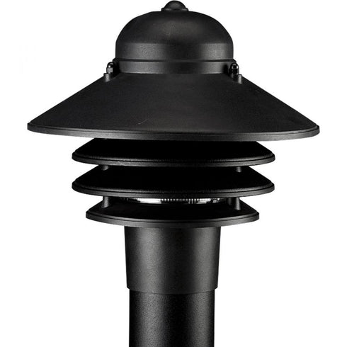 Progress Newport P5444 31 1 60 Watt MED POST LANTERN in Textured Black Finish Model: P5444-31