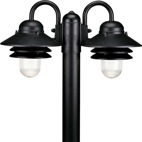 Progress Newport P5493 31 2 60 Watt MED POST LANT in Textured Black Finish Model: P5493-31