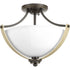 Progress Noma 2 Light P350034 020 2 100 Watt MED SEMI FLUSH in Antique Bronze Finish Model: P350034-020