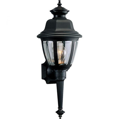 Progress Non-Metallic Incandescent P5738 31 1 60 Watt MED WALL LANTERN in Textured Black Finish Model: P5738-31