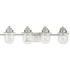 Progress Northlake P300437 009 4 Light BATH in Brushed Nickel Finish Model: P300437-009