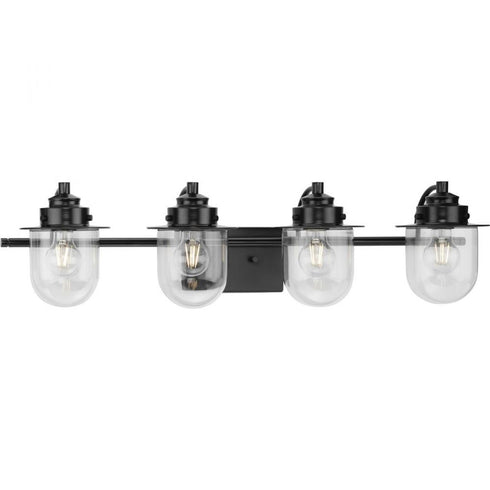 Progress Northlake P300437 009 4 Light BATH in Brushed Nickel Finish Model: P300437-009