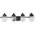 Progress Northlake P300437 009 4 Light BATH in Brushed Nickel Finish Model: P300437-009