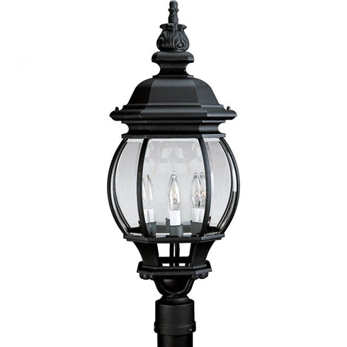 Progress Onion Lantern P5401 31 4 60 Watt CAND POST LANTERN in Textured Black Finish Model: P5401-31