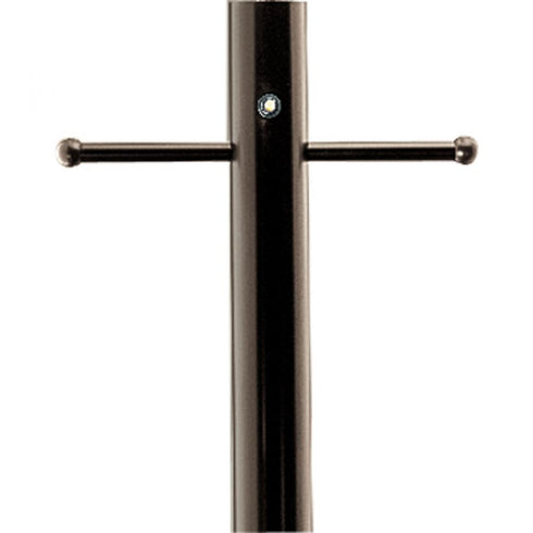 Progress Outdoor Posts P5391 20PC 7FT ALUM LANT POST With PC + LR in Antique Bronze Finish Model: P5391-20PC