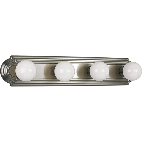 Progress P3025 09 4 60 Watt MED BROADWAY in Brushed Nickel Finish Model: P3025-09