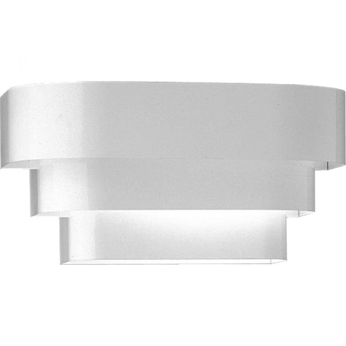 Progress P7103 30 1 100 Watt MED WALL SCONCE in White Finish Model: P7103-30