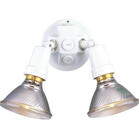 Progress Par Lampholder P5207 30 2 150 Watt MED ADJ WALL FL in White Finish Model: P5207-30