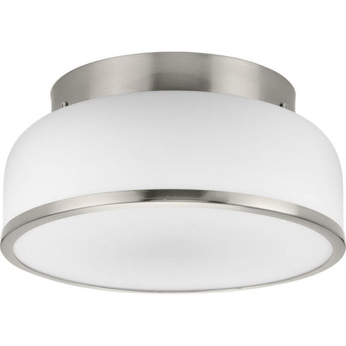 Progress Parkhurst P350255 009 2 Light FLUSHMT in Brushed Nickel Finish Model: P350255-009