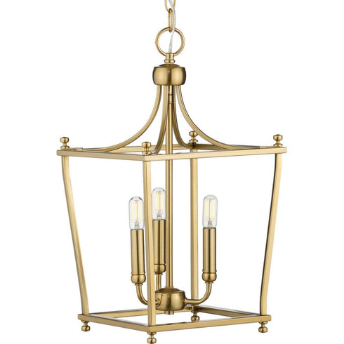 Progress Parkhurst P500213 009 3 60 Watt CAND FOYER in Brushed Nickel Finish Model: P500213-009