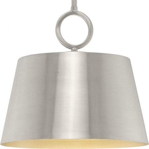 Progress Parkhurst P500367 009 100 Watt MED PENDANT in Brushed Nickel Finish Model: P500367-009