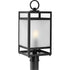 Progress Parrish P540105 31M 1 Light POST LANTERN in Matte Black Finish Model: P540105-31M