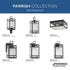 Progress Parrish P550135 31M 1 Light HANG LANTERN in Matte Black Finish Model: P550135-31M