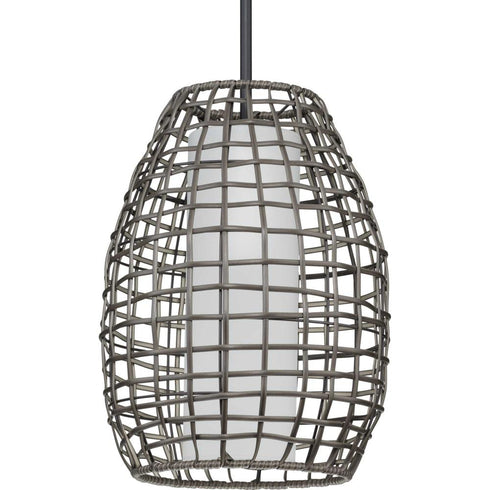 Progress Pawley P550083 031 1 100 Watt MED OUTDOOR PENDANT in Matte Black Finish Model: P550083-031