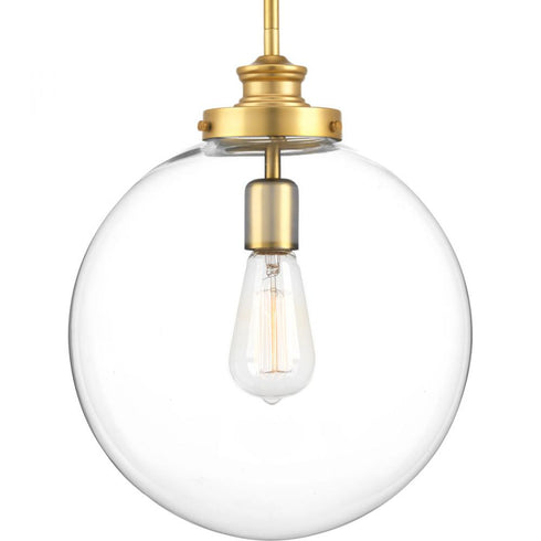 Progress Penn P5328 104 1 100 Watt MED PENDANT in Polished Nickel Finish Model: P5328-104