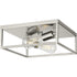 Progress Perimeter P350200 009 2 60 Watt MED FLUSH MOUNT in Brushed Nickel Finish Model: P350200-009