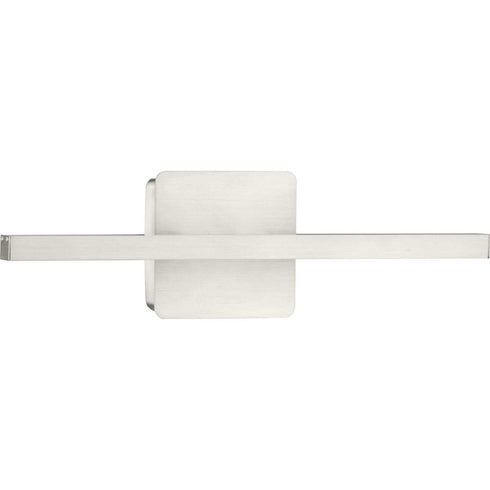 Progress Phase 5 LED Phase 5 Collection 16 in. in Brushed Nickel Slim Modern 3CCT Integrated LED Linear Vanity Light Model: P300448-009-CS