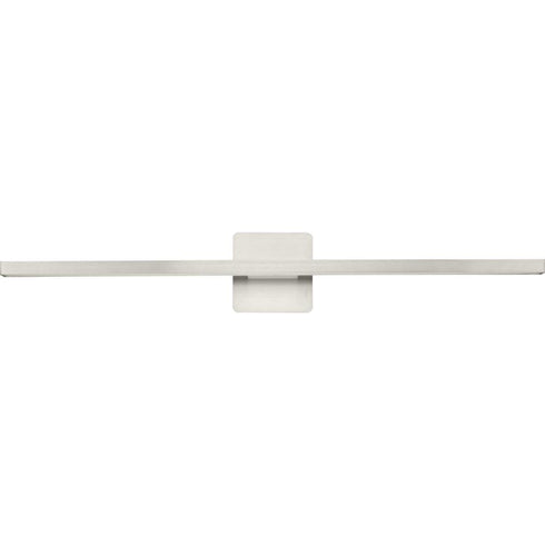 Progress Phase 5 LED Phase 5 Collection 32 in. in Brushed Nickel Slim Modern 3CCT Integrated LED Linear Vanity Light Model: P300450-009-CS