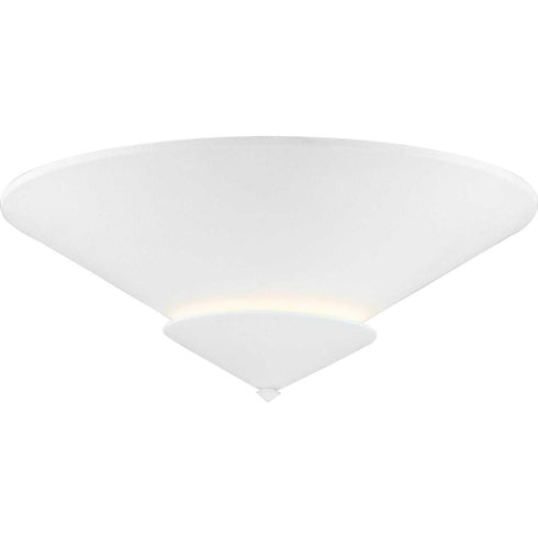 Progress Pinellas Collection 25 in. Four Light in White Plaster Contemporary Flush Mount Model: P350270-197