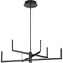 Progress Pivot LED Collection Six Light in Satin White Modern Style Chandelier with Downlight Model: P400260-028-30