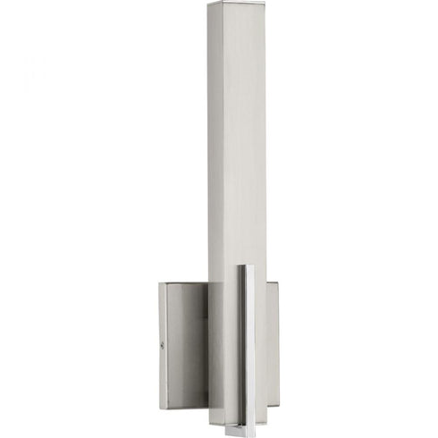 Progress Planck LED P710051 009 30 1 15 Watt LED WALL SCONCE in Brushed Nickel Finish Model: P710051-009-30